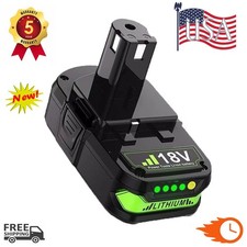 PACK For RYOBI P108 18V 3600mAh Lithium-Ion Battery P107 P102 P105 P109 BPL1820
