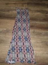 Forever 21 Long Floral Dress Extra Small Geometric Animal Print #1121