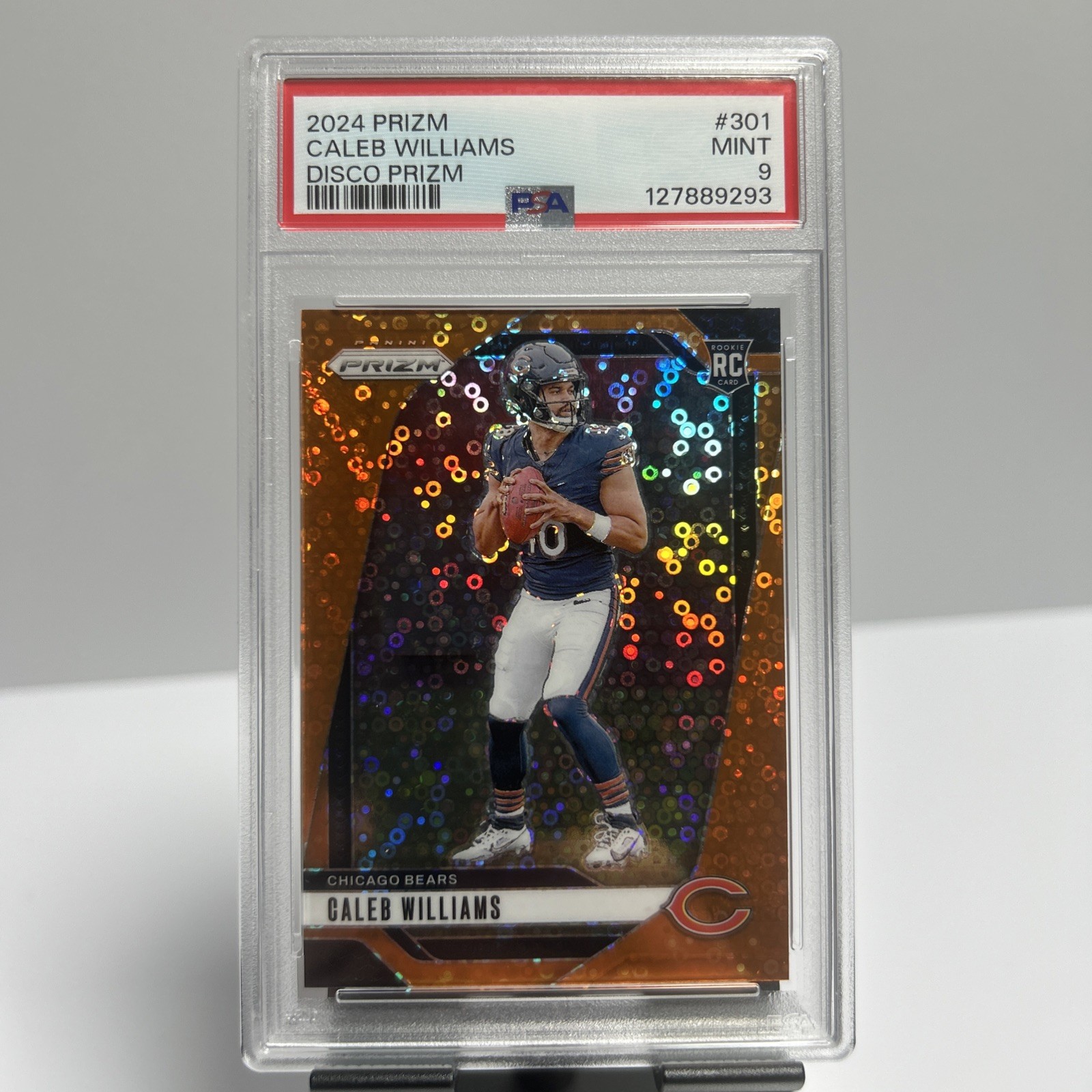 2024 Panini Prizm - Rookies Caleb Williams #301 Disco Prizm (RC) - PSA 9 Bears