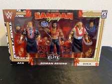 WWE MATTEL ROMAN REIGNS X WILD SAMOANS DYNASTY 3 PACK W / All Accessories ￼