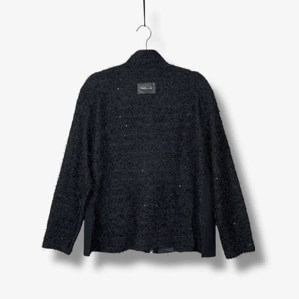 Chaqueta Jamie Sadock Texturizada Mujer M Negra Cremallera Completa Abstracta Aire Libre Atletismo Foto 3 de 4