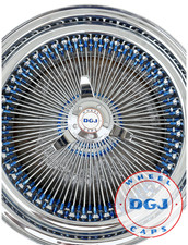 Dgj Wheels 20x8 Std 150 Spoke Candy Blue Nip Hub Lowrider Wire Wheel Rims Dgj Wheels 20x8 Std 150 Spoke Candy Blue Nip Hub Lowrider Wire Wheel Rims