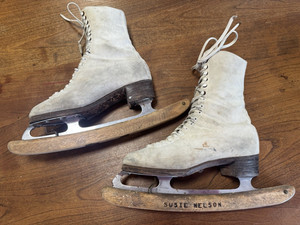 1940's G. Stanzione Ice Skates Love Vintage Find!