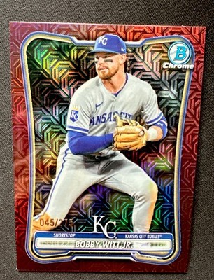 Bobby Witt Jr- 2026 Bowman- Chrome Burgundy Mojo /275- Royals