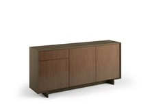 Terraneo Madia 3 Türen 1 Schublade Bronze Dunkel 170x42x78 Cm Für Wohnzimmer