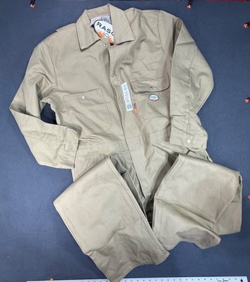 NWT Rasco FR 10Oz Overalls/Coveralls Flame Resistant 46R Chest 32 Inseam