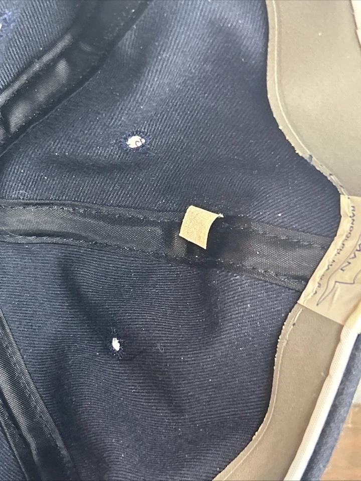 Vintage Milwaukee Braves Roman MLB  Hat Autographed By Eddie Matthews With COA - Image 4 of 4