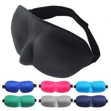 1 Pack Travel 3D Eye Mask Sleep Soft Padded Shade Cover Rest Relax Blindfold