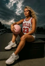 BULLS Basketball Singlet White Jersey Vintage Autenthic Nike Michael Jordan 44 L