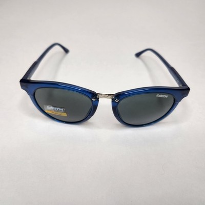 SMITH Questa Cool Blue Polarized Gray 50-19-140 Unisex Sunglasses with Softcase
