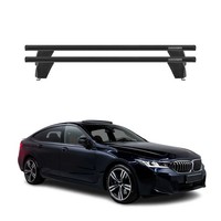Menabo DachträGer FüR Bmw 6Er Gran Turismo G32 2017-2023 75Kg Alu Schwarz 2X
