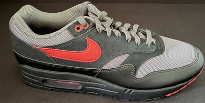 Nike Air Max 1 ESS Vamps Bred Black Grey University Red Men Sz 13 New FZ5808-008