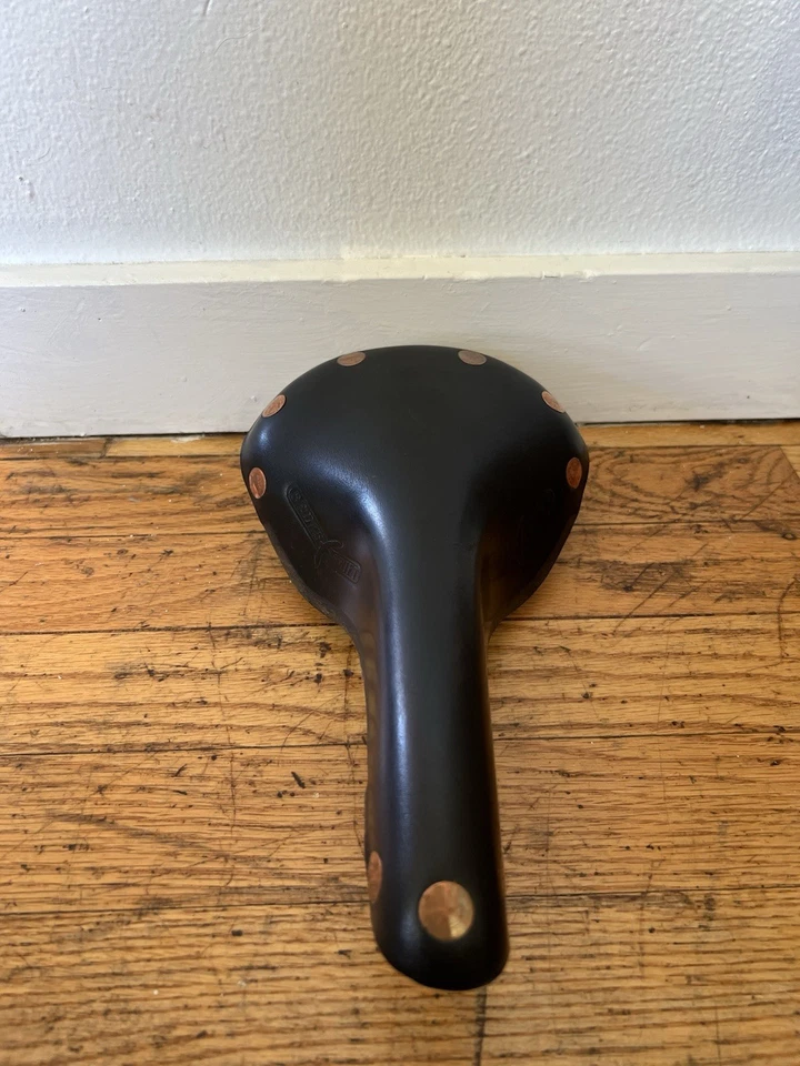 Used BROOKS Swift Saddle Black Leather Copper Rivets Handmade In England - Image 2 of 4