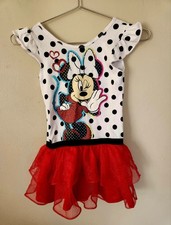 Disney Minnie Mouse Red Ruffle Tutu Dress Size 6- 6x