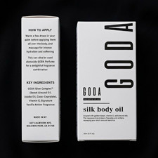 GODA Silk Body Oil Vanilla Amber with Vitamin E, Travel Size 30 ml 0.7 fl oz