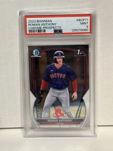 Roman Anthony 2023 Bowman Chrome Prospects 1st Bowman #BCP-71 PSA 9 Red Sox
