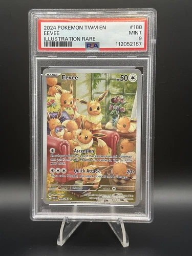 2024 Pokemon Twilight Masquerade Eevee #188 Illustration Rare PSA 9 Mint 188/167