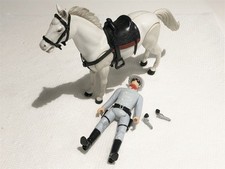 1970s THE LONE RANGER 3 3/4 FIGURE COMPLETE WITH HORSE BEAUTIFUL