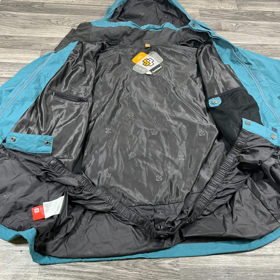 SPECIALBLEND Full Zip Up Long Sleeve Turquoise Snow Ski Jacket Men's Size M - Image 4 of 4