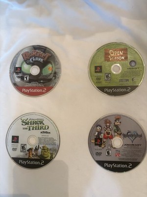 PS2 Games (Kingdom Hearts, Ratchet & Clank, Open Season, Shrek The Third)