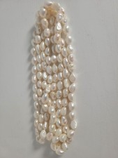 Natural White Baroque Freshwater Pearls 32 Inch