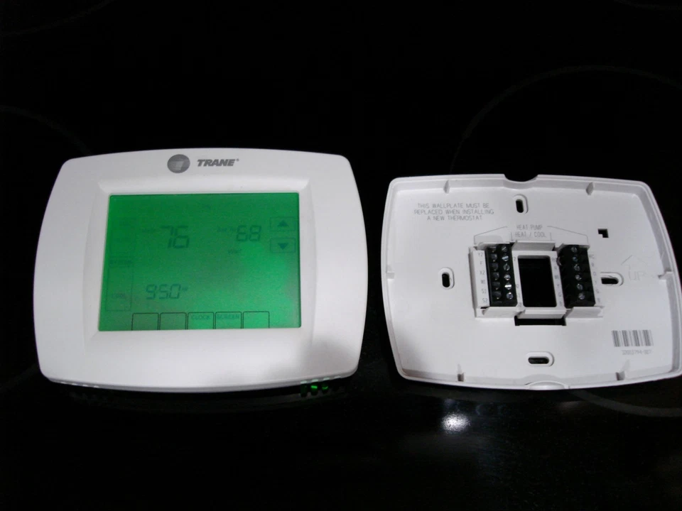 TRANE TCONT802AS32DAA TOUCHSCREEN PROGRAMMABLE THERMOSTAT 3HEAT/2COOL W/MANUAL - Image 3 of 4