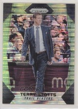 2017-18 Panini Prizm Green Pulsar Prizm 7/25 Terry Stotts #150 1b8