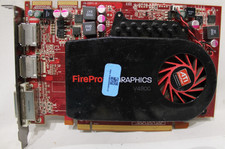 AMD FirePro V4800 1GB GDDR5 PCIe 2x Display Port 1x DVI Video Graphics Card