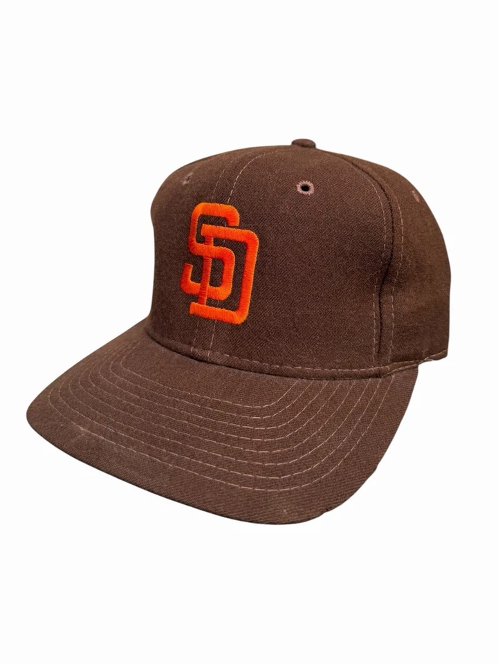 Sombrero ajustado de lana vintage de los Padres de San Diego MLB Sports Specialties - 7 1/4 años 90’s 80 Foto 2 de 4