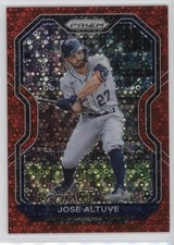 2021 Panini Prizm Tier II Red Donut Circle Prizm 69/99 Jose Altuve #179 0zd3