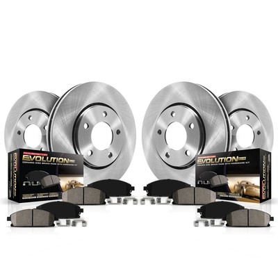 Power Stop KOE5754 1-Click Daily Driver Brake Kits Front & Rear OE Replacement R