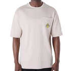 New Era NBA Pinstripe Oversized T-Shirt Los Angeles Lakers Beige Basketball L.A.
