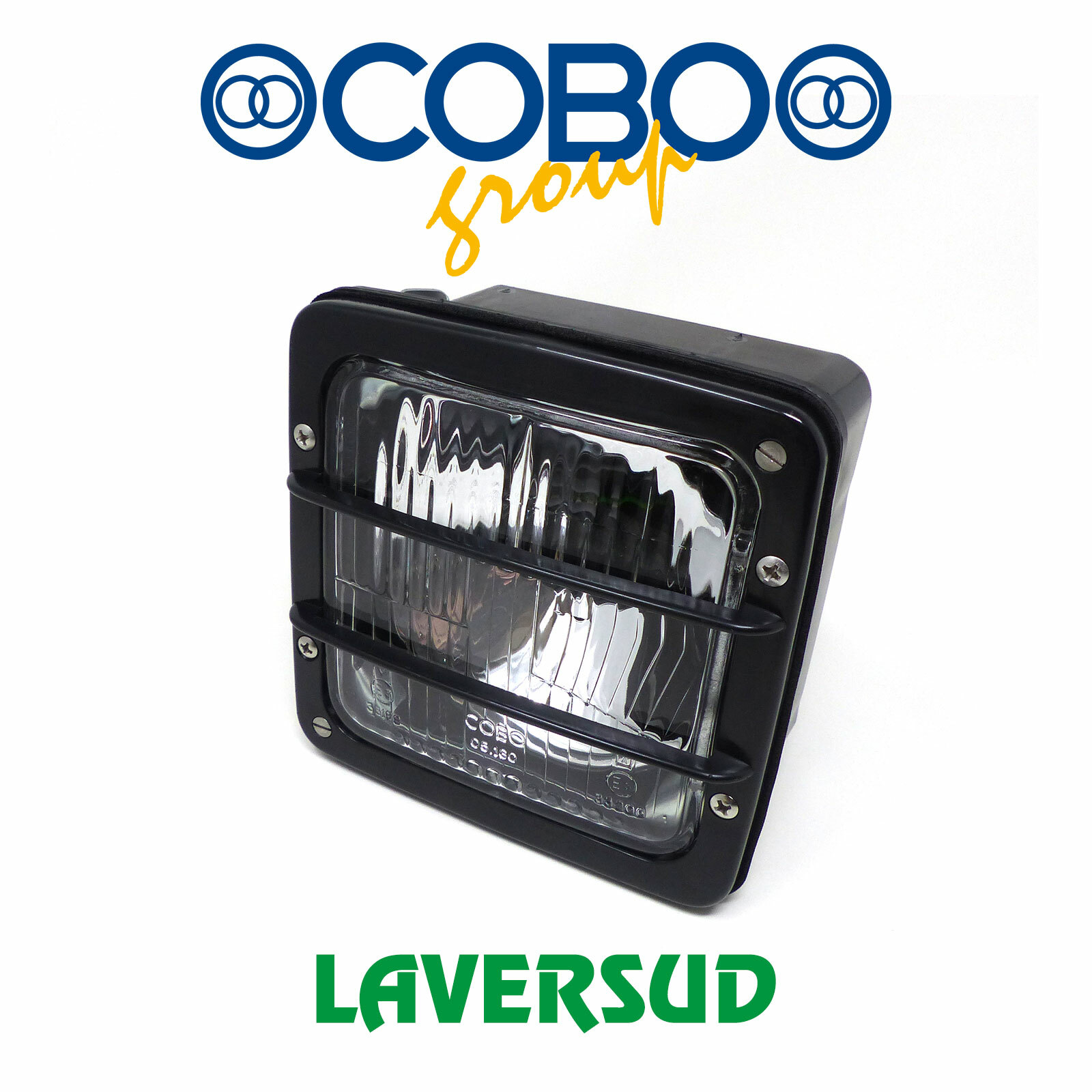 Faro Anteriore COBO Quadrato Per Trattore - Cornice Nera, 2 Luci, Codice 1014916 | Lampadina Non Inclusa - Foto 9