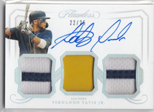 2020 Panini Flawless Triple Patch Autographs #18 Fernando Tatis Jr. 22/25