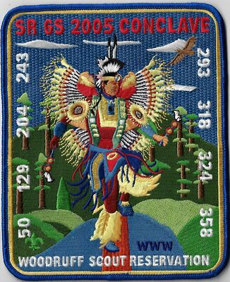 SR6S 2005 Conclave Jacket Patch Woodruff Scout Reservation DBL Bdr. [MX-6811]