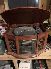 Innovative Technology ITRR-501 Wooden Recordable Music Center - Brown