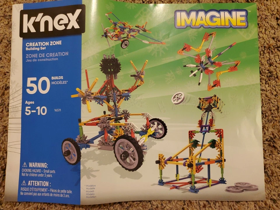 KNEX IMAGINE Creation Zone TRex Fury Roller Coaster Building Set LOT Lego STEM Foto 3 de 4