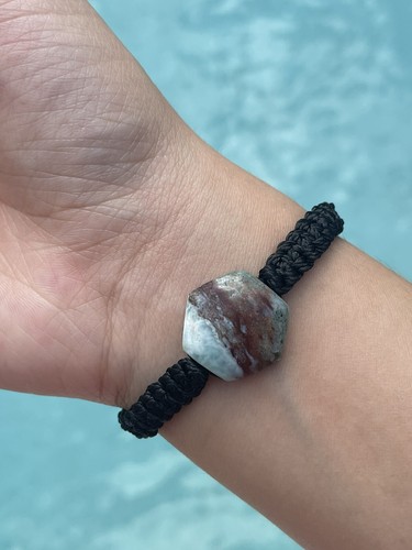 Genuine Larimar Crystal Adjustable Bracelet - Picture 12 of 15