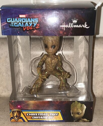 Hallmark Christmas Tree Ornament Guardians of the Galaxy Baby GROOT vol 2 - Picture 1 of 4