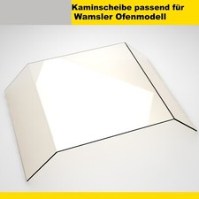 Kaminglas für Wamsler Ofenmodelle  Gebogen Kaminscheibe Sichtscheibe Ofenscheibe