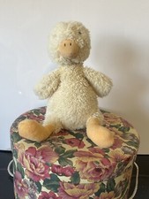 Rare Retired Jellycat Nibbles Chick Yellow Duckling Plush Soft Toy Shaggy 18cm
