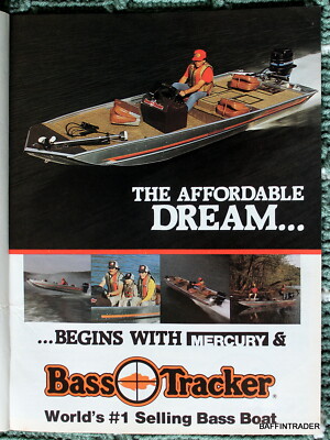 1982 Bass Tracker Boat Magazine Print Ad 8 x 11 4 pages | eBay