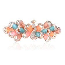 Large Hair Barrette Luxury Jewelry Style Rhinestone Hair Clips Gifts for Women