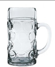 8 St&uuml;ck 1L Bierglas - Transparent, geeicht