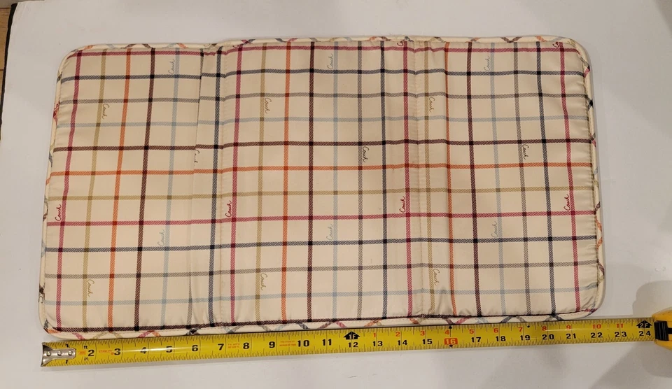 Almohadilla Cambiadora Coach Peyton Tattersall Portátil Plegable Almohadilla Ligera Foto 4 de 4