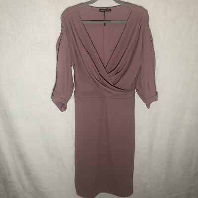 Midi Dress Boohoo Dresses Size 20 Boohoo Wrap Floral Red Midi