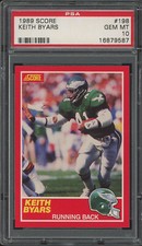 1989 Score #198 Keith Byars PSA 10 (FB03)