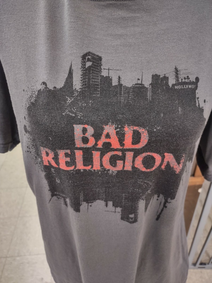 Vintage 90s Bad Religion The Gray Shirt LG Punk Band Metal Vintage 90s Bad Religion The Gray Shirt LG Punk Band Metal