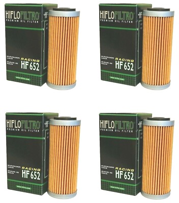 HI-FLO HF652 ÖLFILTER 4 STÜCK für HUSQVARNA FC FE 250 350 450 MX / ENDURO