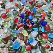 Assorted Small Sea Glass Devon Coast 80 Pieces Rare Colours guaranteed 0.5-1cm